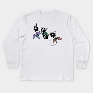 Paw vine Kids Long Sleeve T-Shirt